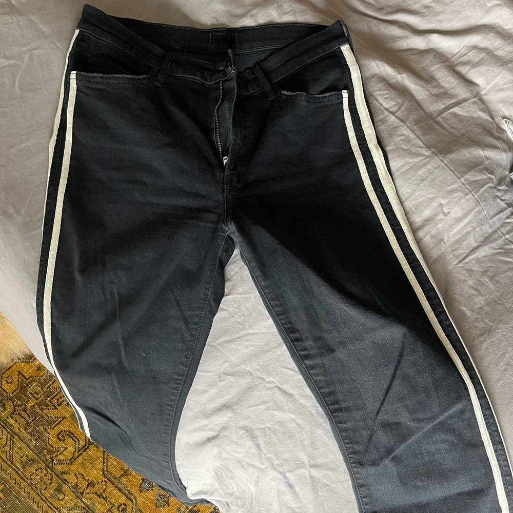 Mother Jeans Mother Insider Crop Step Fray Whipping The Racer